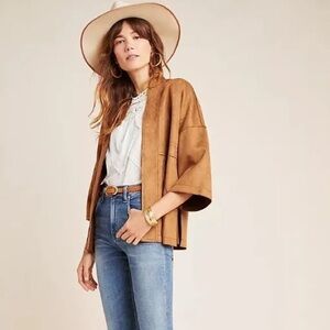 Anthropologie Scarlett Sueded Kimono